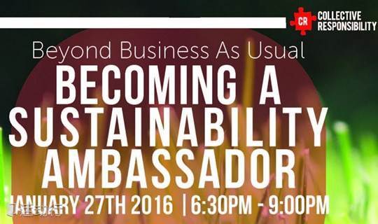 Becoming a Sustainability Ambassador: Beyond Business as Usual January Forum