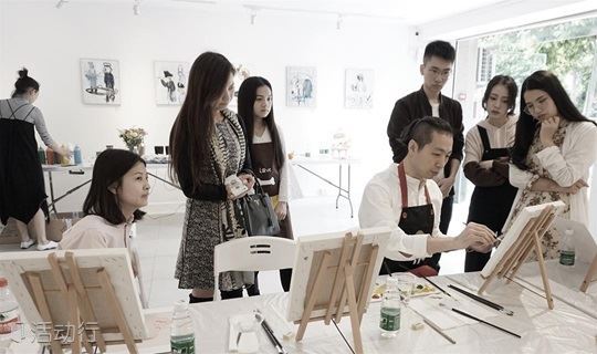 【韩国艺术家和美女艺术家带你一起学画画】4月6日来参加印象派绘画课！