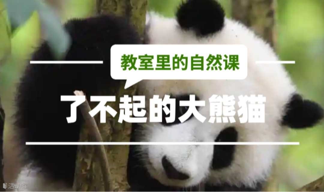 亲子课堂｜教室里的自然课《了不起的大熊猫》