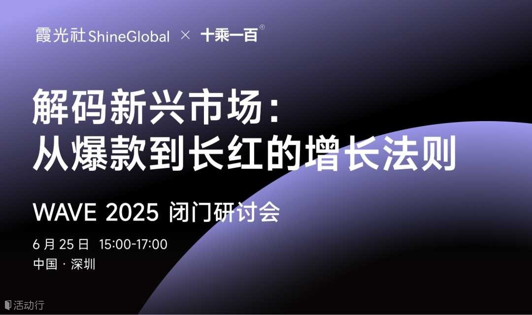 解码新兴市场：从爆款到长红的增长法则｜WAVE 2025 闭门会