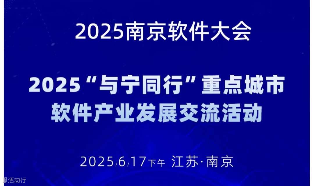 2025南京软件大会——重点城市软件产业发展交流活动